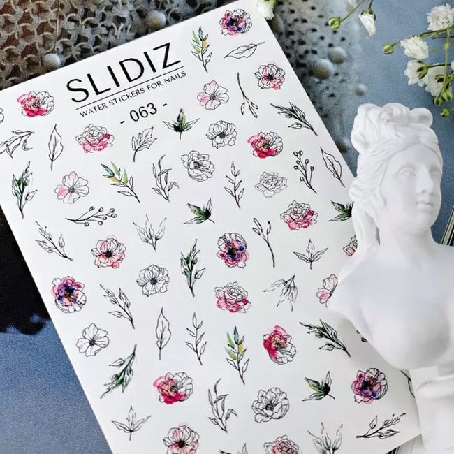 Слайдер-дизайн Slidiz 063 Акварельные цветы