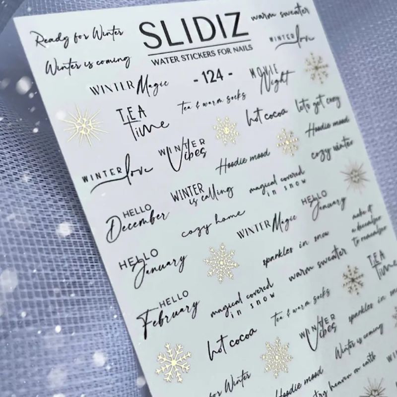 Слайдер-дизайн Slidiz 124 Зимние надписи