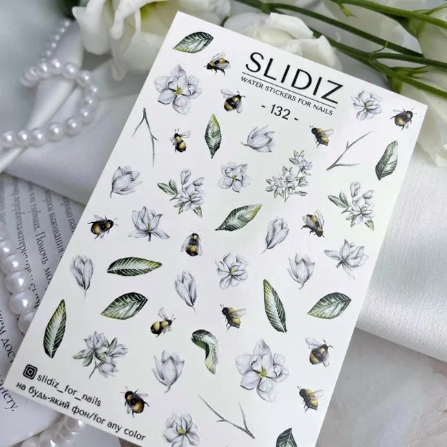 Слайдер-дизайн Slidiz 132 Цветы, пчелы