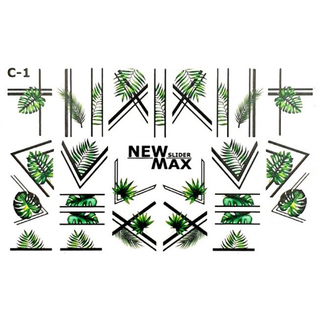 Слайдер-дизайн New Max C-1 Зеленые листья