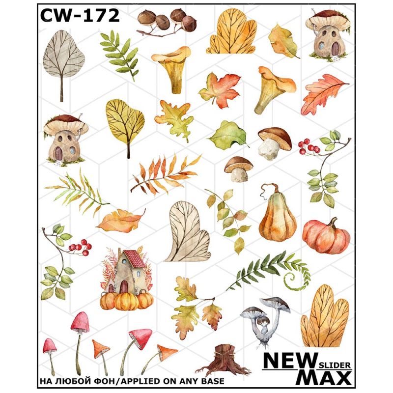 Слайдер-дизайн New Max CW-172 Осенние грибочки