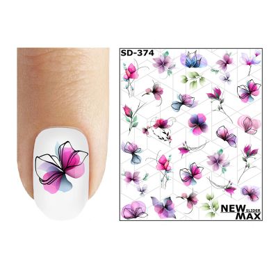 Слайдер-дизайн New Max Квіти фіолетові SD-374