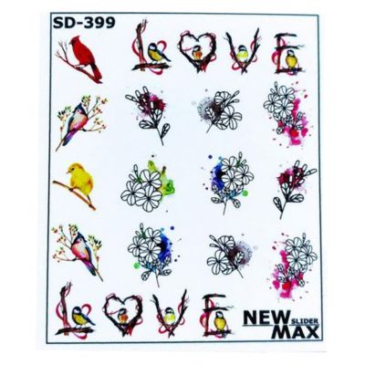 Слайдер-дизайн New Max SD-399 Цветы, птички