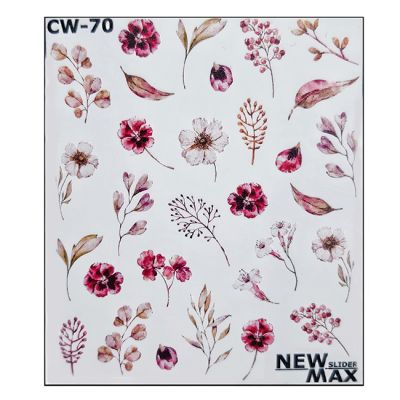 Слайдер-дизайн New Max Цветы розовые СW-70