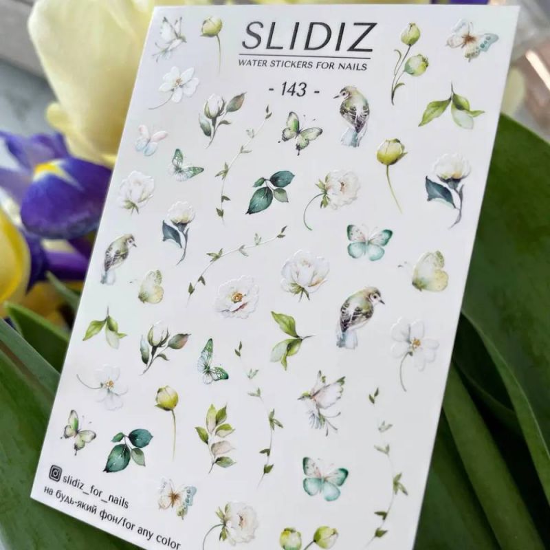 Слайдер-дизайн Slidiz 143 Цветы, птицы, бабочки