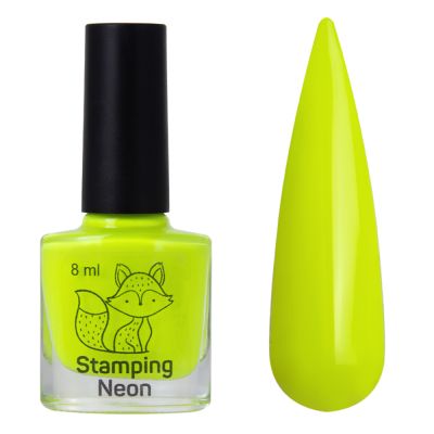 Лак-краска для стемпинга Saga Stamping Neon №3 (желтый) 8 мл