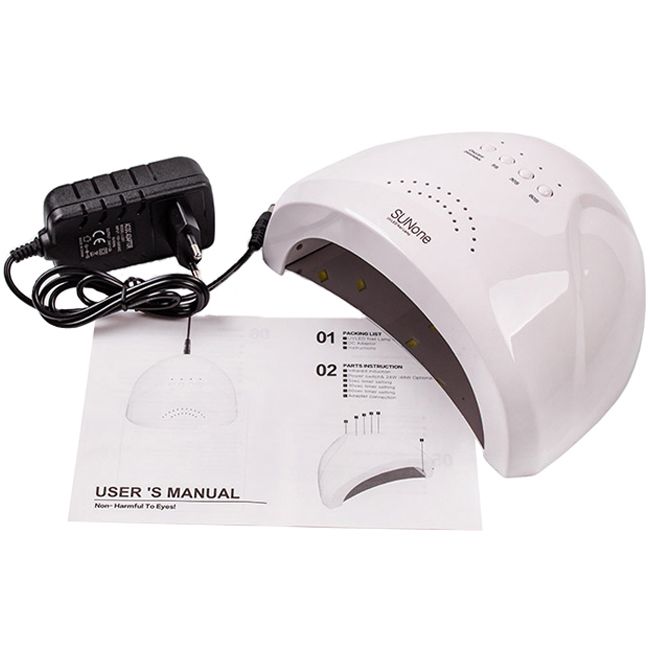 Лампа манікюрна SUNone LED-UV White 48 Вт