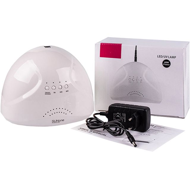 Лампа маникюрная SUNone LED-UV White 48 Вт
