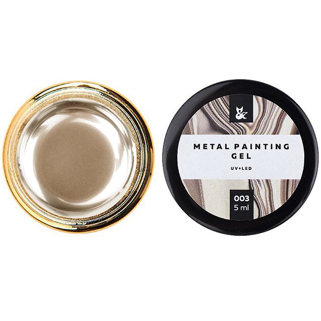 Гель-краска F.O.X Metal Painting Gel №003 (золото) 5 мл