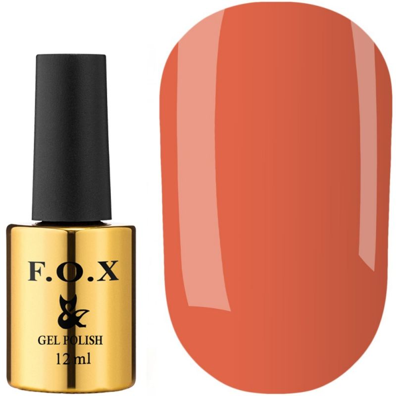 Гель-лак F.O.X Pigment Gel Polish №060 (темно-оранжевий, емаль) 12 мл