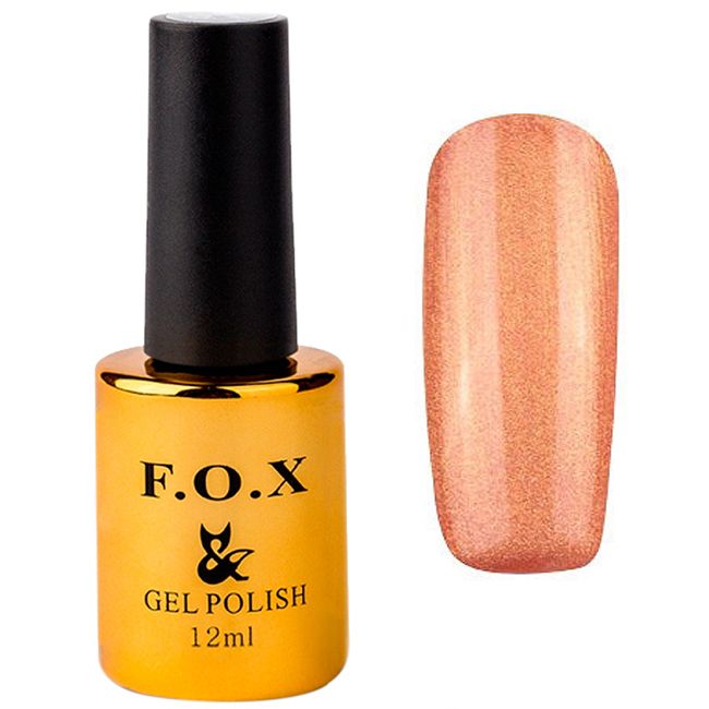 Гель-лак F.O.X Pigment Gel Polish №316 (рожево-золотистий перламутр з мікроблеском) 12 мл