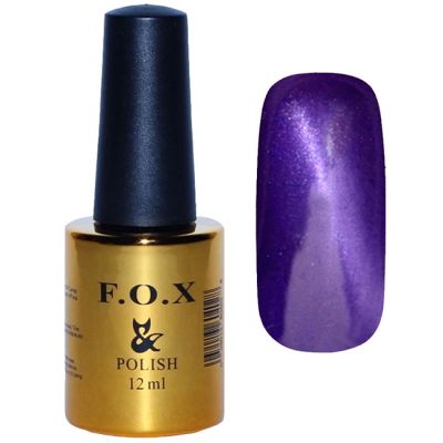 Гель-лак F.O.X Gel Polish Сat Eye №019 (фиолетовый, кошачий глаз) 12 мл