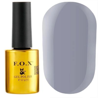 Гель-лак F.O.X Gel Polish Love Song №554 (серый, эмаль) 12 мл