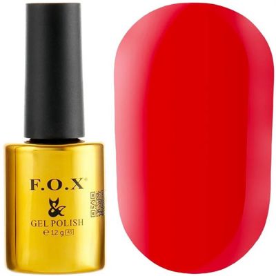 Гель-лак F.O.X Gel Polish Sugar Collection №550 (яркий красный, эмаль) 12 мл