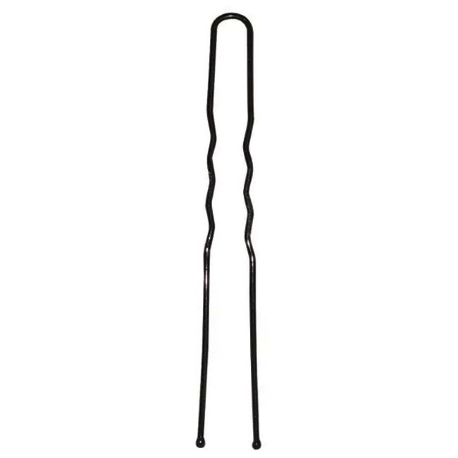 Шпильки для волос SPL (черный, 4.5 см) 24 штуки