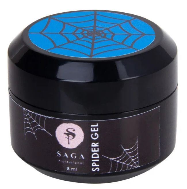 Гель-павутинка Saga Spider Gel (неоновий блакитний) 8 мл