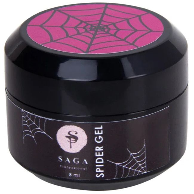 Гель-павутинка Saga Spider Gel (неоновий рожевий) 8 мл