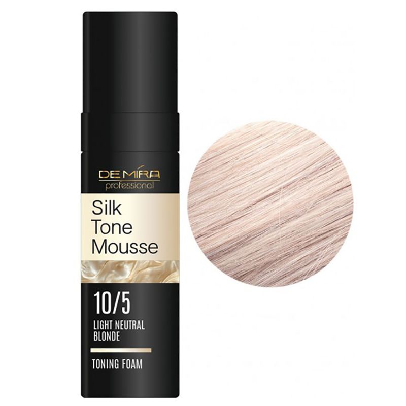 Тонирующая пенка для волос DeMira Professional Silk Tone Mousse 10.5 (светлый нейтральный блонд) 120 мл