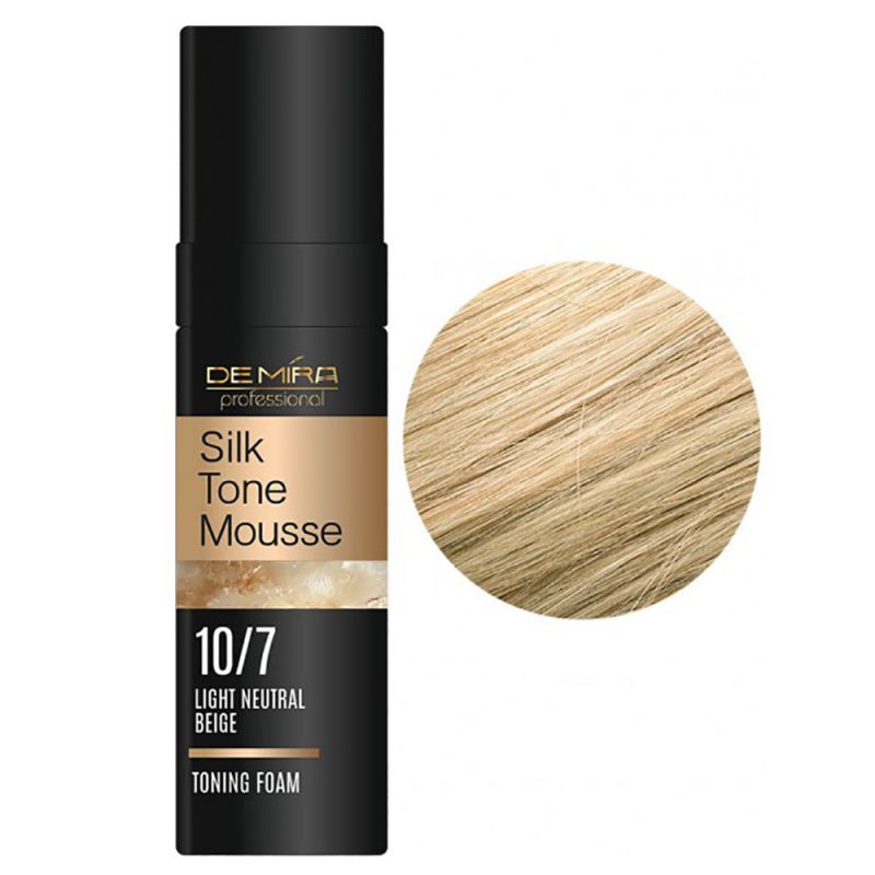 Тонирующая пенка для волос DeMira Professional Silk Tone Mousse 10.7 (cветлый натуральный беж) 120 мл