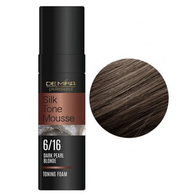 Тонирующая пенка для волос DeMira Professional Silk Tone Mousse 6.16 (темный жемчужный блонд) 120 мл