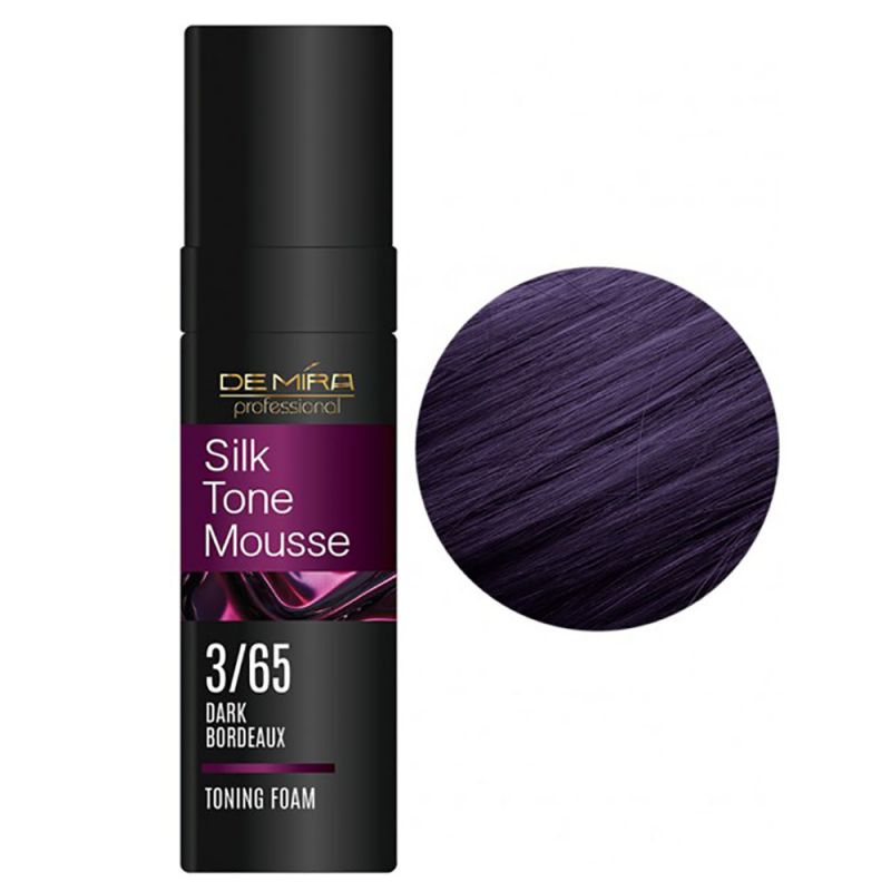 Тонирующая пенка для волос DeMira Professional Silk Tone Mousse 3.65 (темный бордо) 120 мл