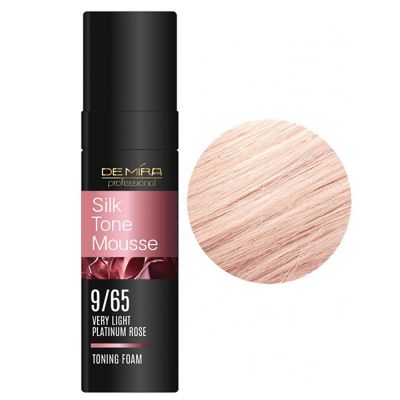 Тонирующая пенка для волос DeMira Professional Silk Tone Mousse 9.65 (очень светлый платиновый розовый) 120 мл