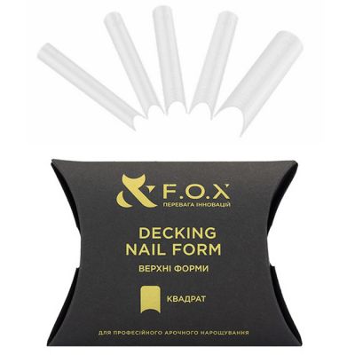 Верхні форми для моделювання F.O.X Decking Nail Form Квадрат 24 штуки