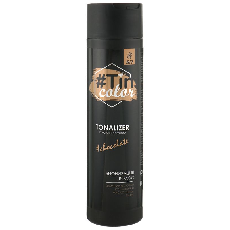 Тоналайзер для волосся Tin Color Colored Shampoo 5/7 (шоколадна глазур) 250 мл