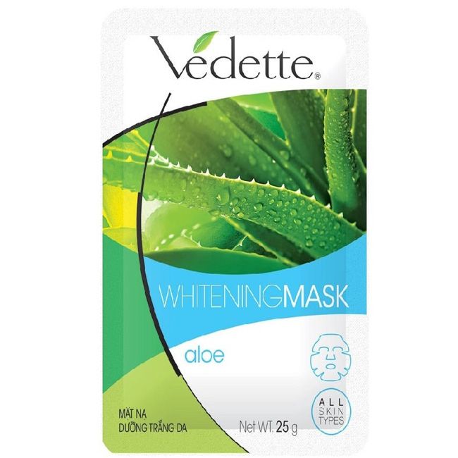 Тканинна маска для обличчя Vedette Aloe з екстрактом алое 25 г