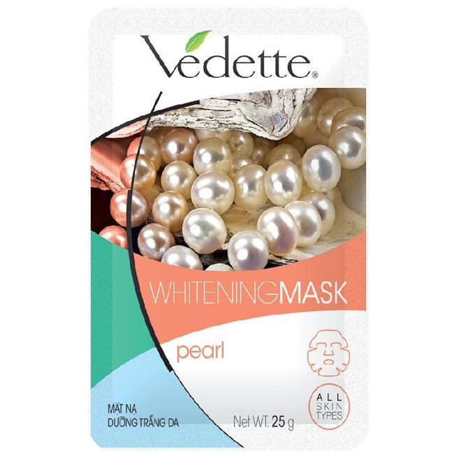 Тканинна маска для обличчя Vedette Pearl з екстрактом перлів 25 г