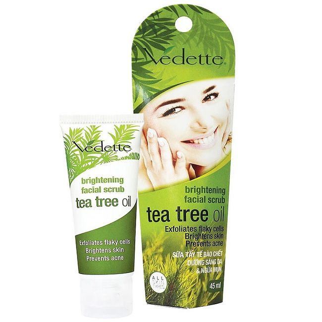Скраб для обличчя Vedette Tea Tree Oil з маслом чайного дерева 45 мл