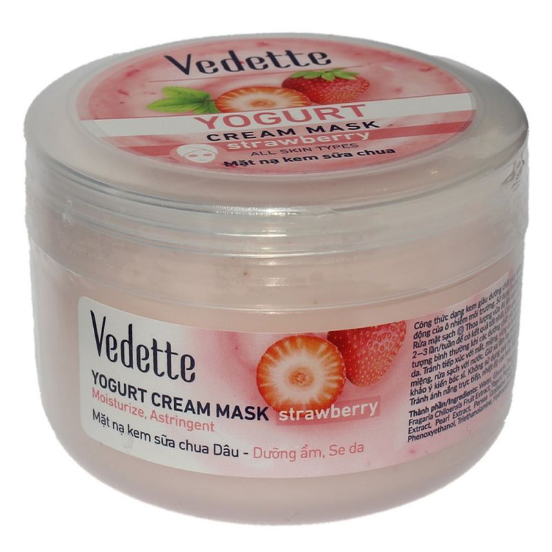 Йогуртова маска для обличчя Vedette з екстрактом полуниці 120 мл