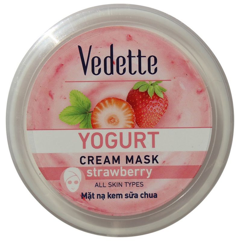 Йогуртова маска для обличчя Vedette з екстрактом полуниці 120 мл