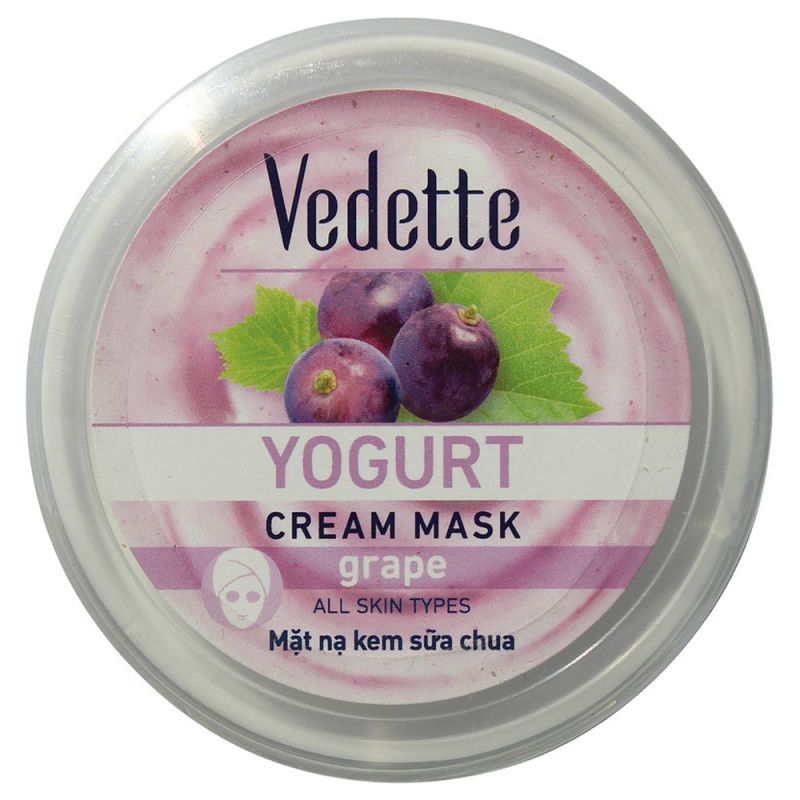 Йогуртова маска для обличчя Vedette з екстрактом винограду 120 мл