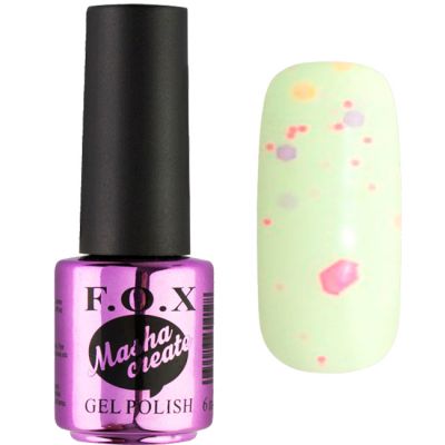 Гель-лак F.O.X Gel Polish Masha Create №001 (лимонно-салатовый, йогурт) 6 мл