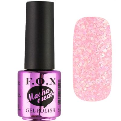 Гель-лак F.O.X Gel Polish Masha Create №917 (светло-розовый с блестками) 6 мл