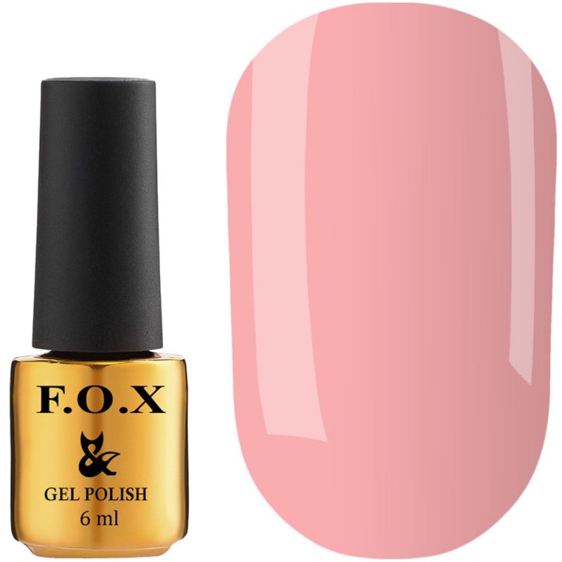 Гель-лак F.O.X №152 (яскравий персиково-рожевий, неоновий, емаль) 6 мл