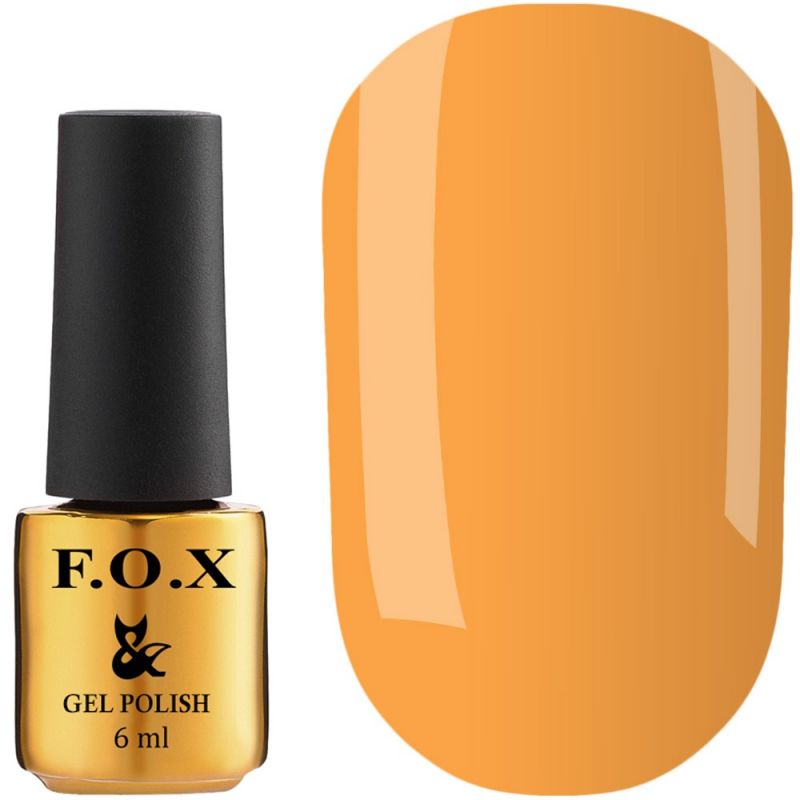 Гель-лак F.O.X №213 (скандальный оранжевый, эмаль) 6 мл