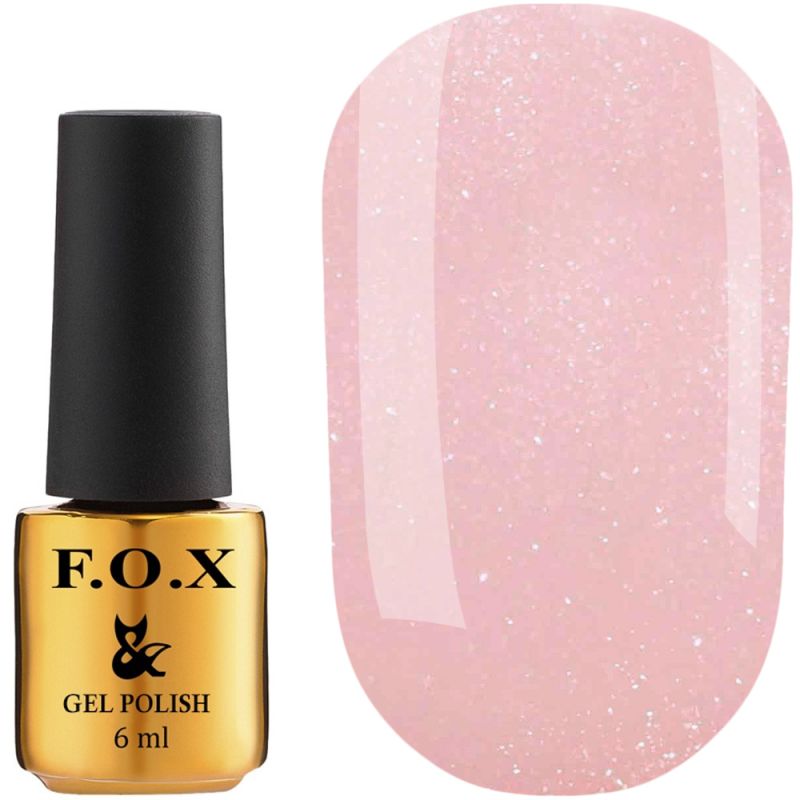 Гель-лак F.O.X French №730 (світлий ніжно-рожевий з мікроблеском, для френча) 6 мл