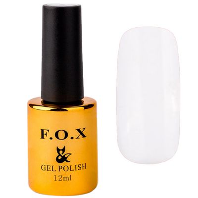 Гель-лак F.O.X Pigment Gel Polish №001 (белый, эмаль) 12 мл