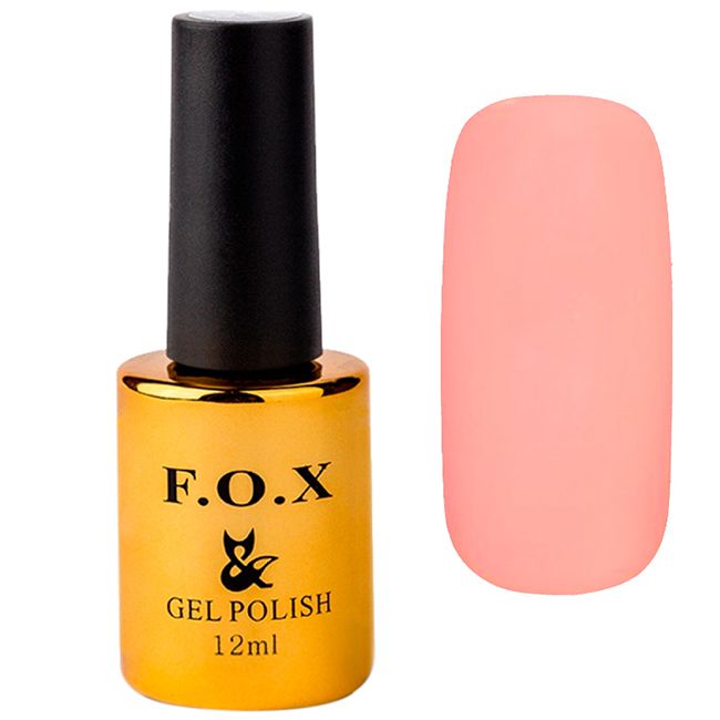 Гель-лак F.O.X Pigment Gel Polish №148 (тілесний рожево-бежевий емаль) 12 мл