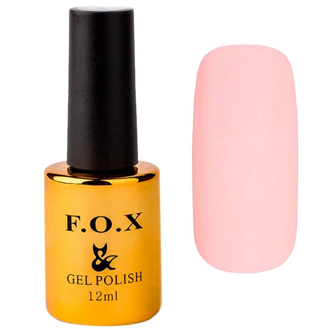 Гель-лак F.O.X Pigment Gel Polish №152 (ніжно-рожевий молочний, емаль) 12 мл