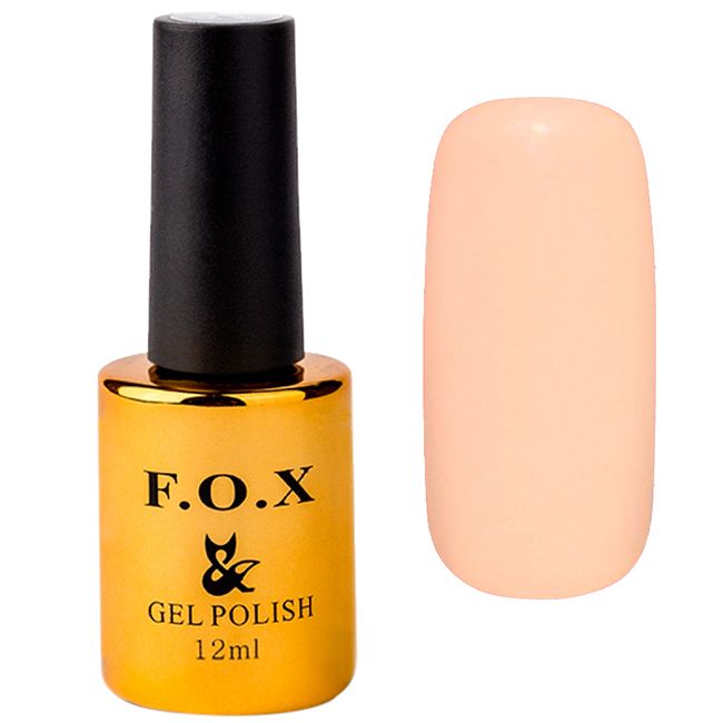 Гель-лак F.O.X Pigment Gel Polish №154 (бежево-молочно-рожевий, емаль) 12 мл