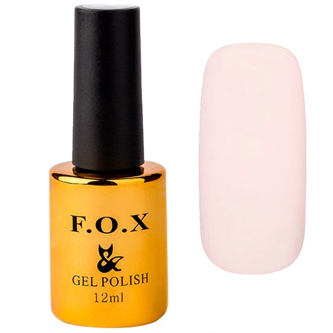 Гель-лак F.O.X Pigment Gel Polish №157 (молочно-рожевий кремовий, емаль) 12 мл