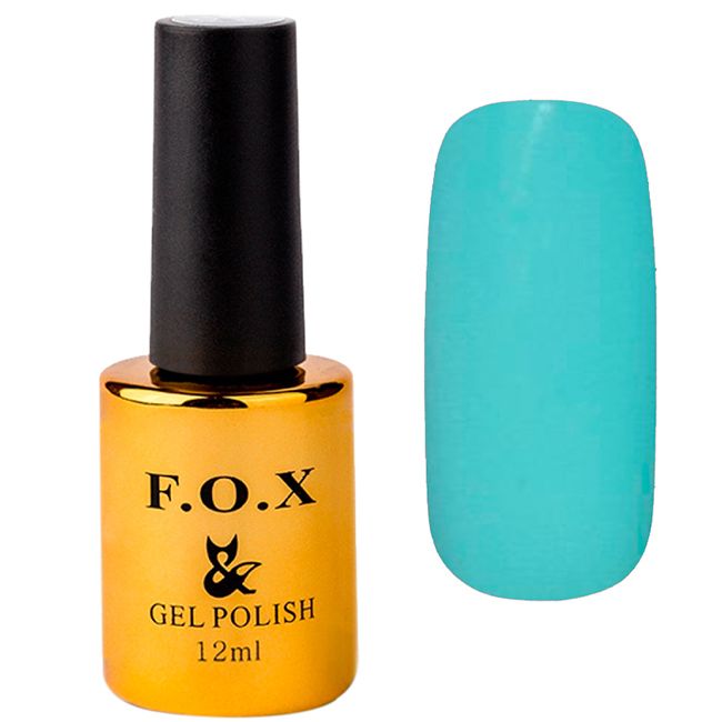 Гель-лак F.O.X Pigment Gel Polish №158 (голубой кремовый, эмаль) 12 мл