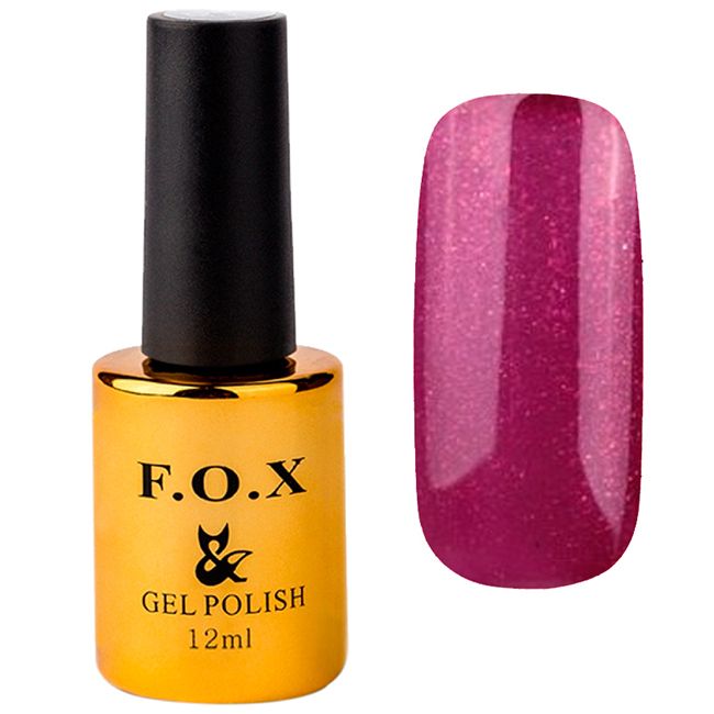 Гель-лак F.O.X Pigment Gel Polish №163 (винно-рожевий з мікроблеском) 12 мл