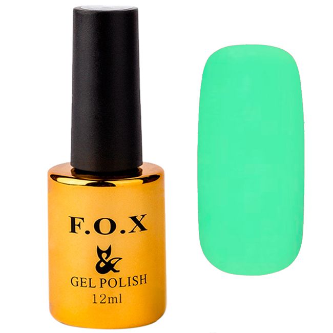Гель-лак F.O.X Pigment Gel Polish №173 (салатово-мятный кремовый, эмаль) 12 мл