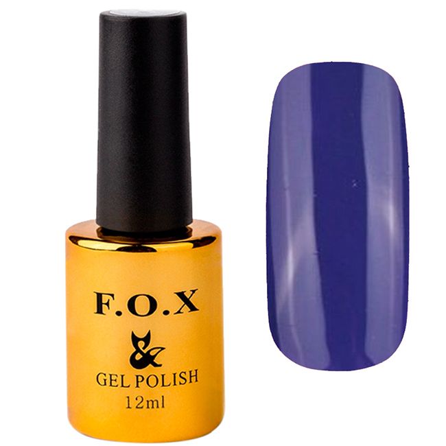 Гель-лак F.O.X Pigment Gel Polish №174 (насичений синьо-фіолетовий, емаль) 12 мл
