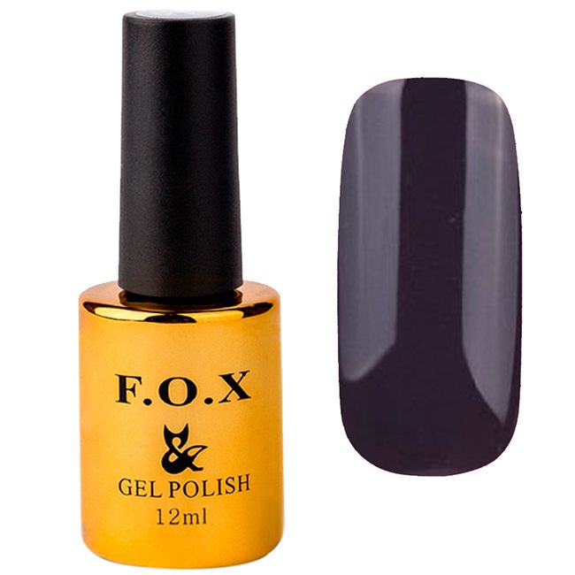 Гель-лак F.O.X Pigment Gel Polish №177 (темно-фиолетовый, эмаль) 12 мл