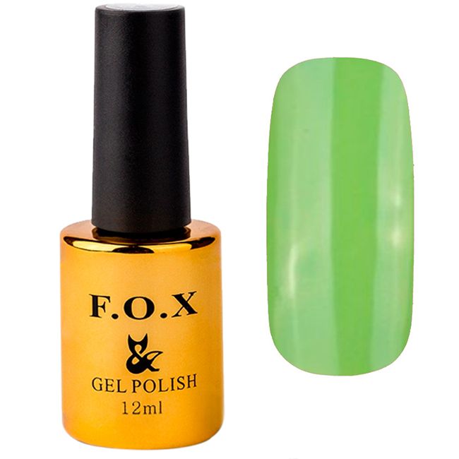Гель-лак F.O.X Pigment Gel Polish №178 (зелено-салатовий, емаль) 12 мл